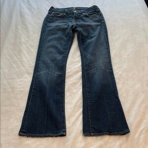 7 For All Mankind Dark Blue Bootcut Jeans